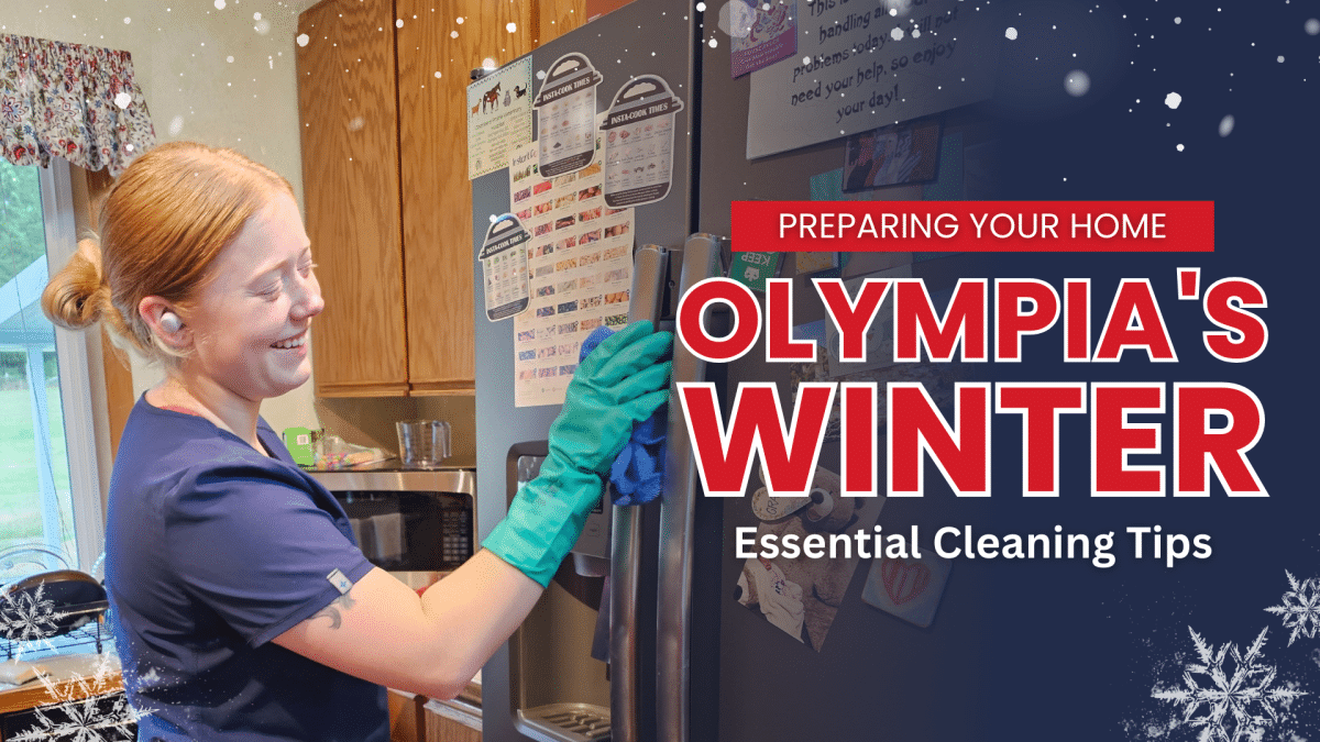 Team member performing house cleaning tasks.