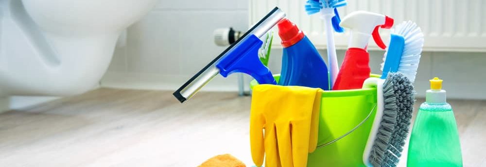 Where to store bathroom cleaning supplies