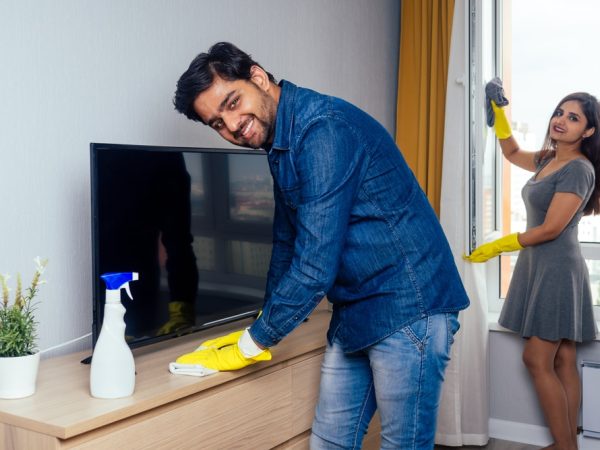 How do I clean my new home when I move in?